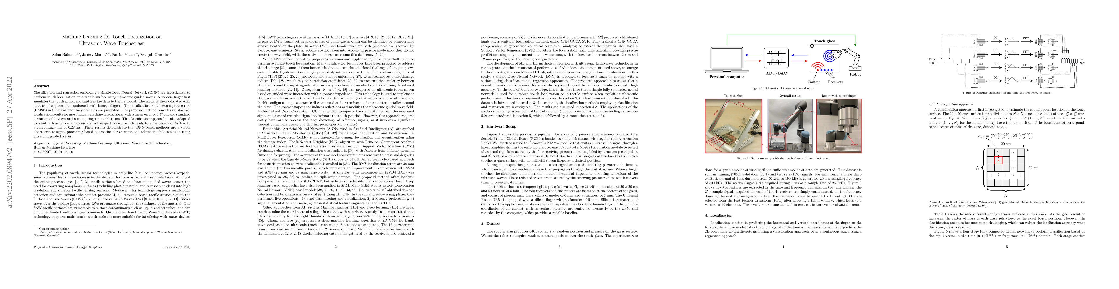 Thumbnail for Machine Learning for Touch Localization on Ultrasonic Wave Touchscreen
