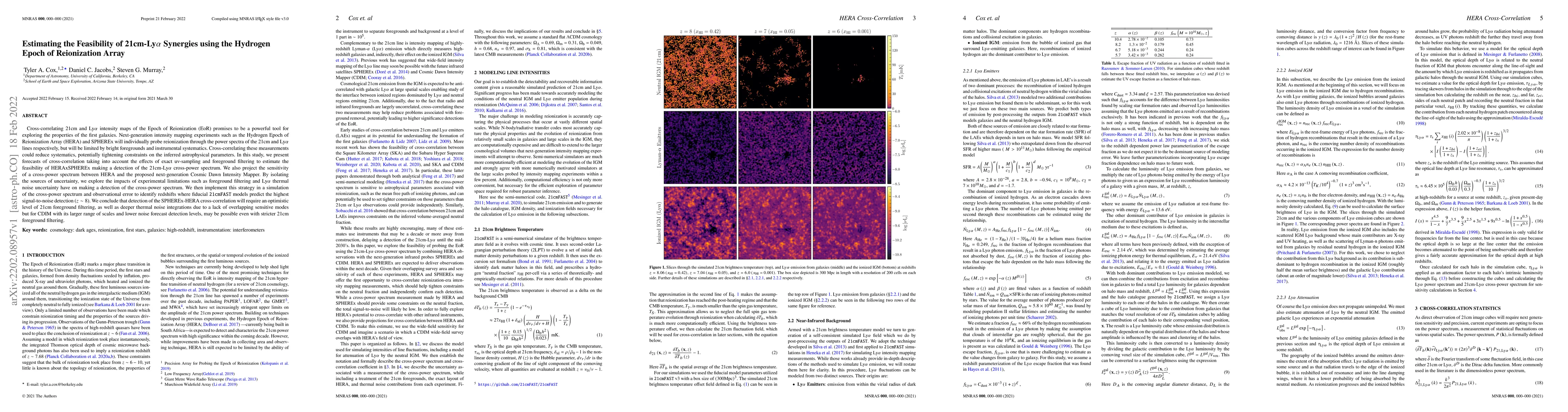 Thumbnail for Estimating the Feasibility of 21cm-Ly$\alpha$ Synergies using the
  Hydrogen Epoch of Reionization Array