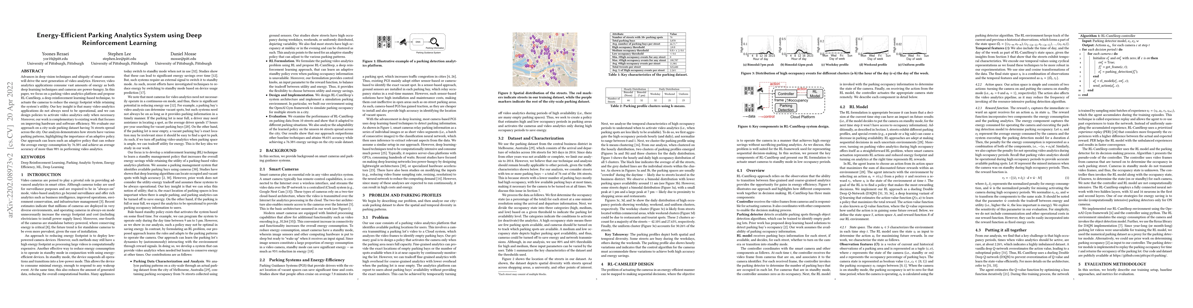 Thumbnail for Energy-Efficient Parking Analytics System using Deep Reinforcement
  Learning