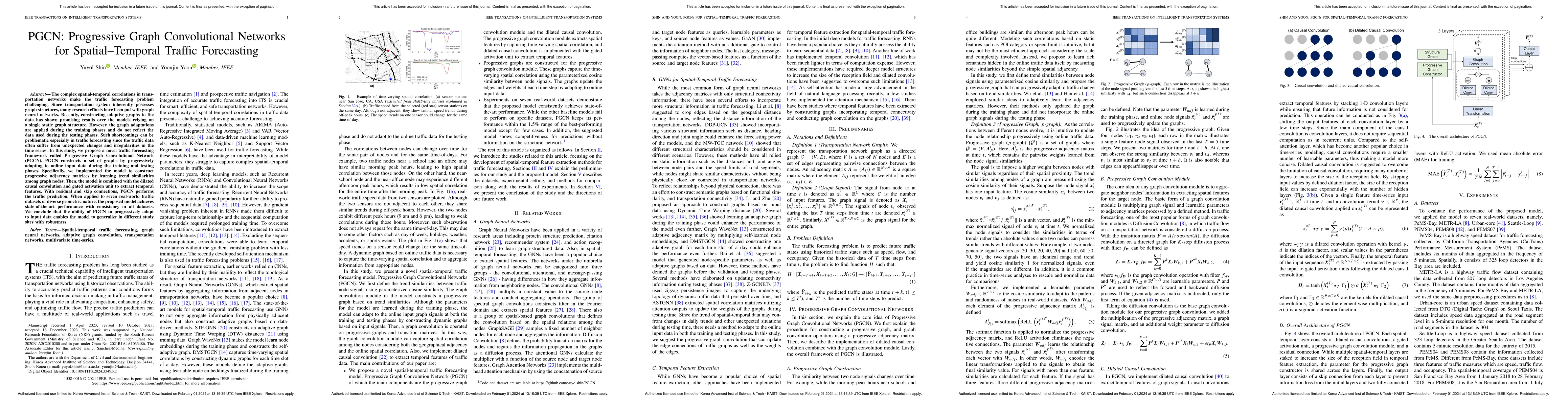 Thumbnail for PGCN: Progressive Graph Convolutional Networks for Spatial-Temporal
  Traffic Forecasting