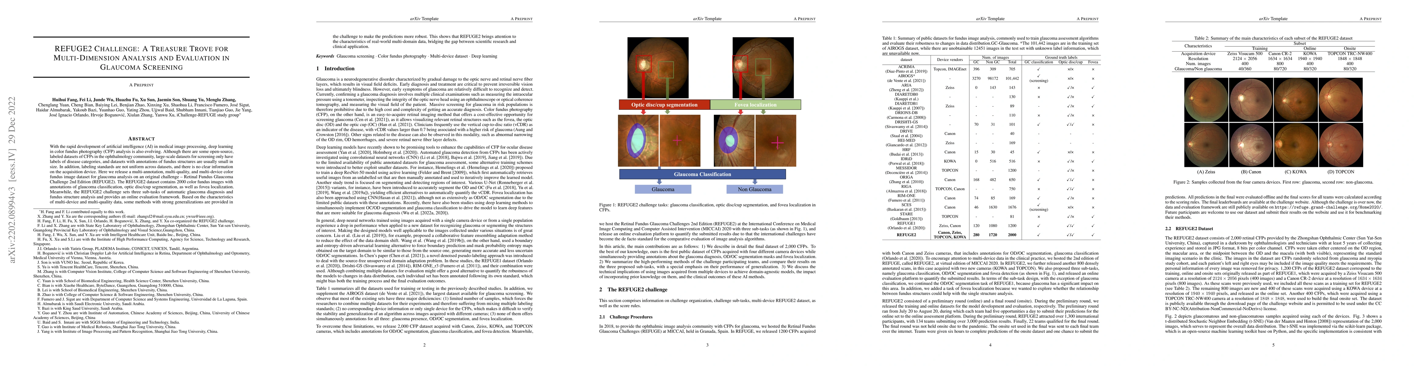 Thumbnail for REFUGE2 Challenge: A Treasure Trove for Multi-Dimension Analysis and
  Evaluation in Glaucoma Screening