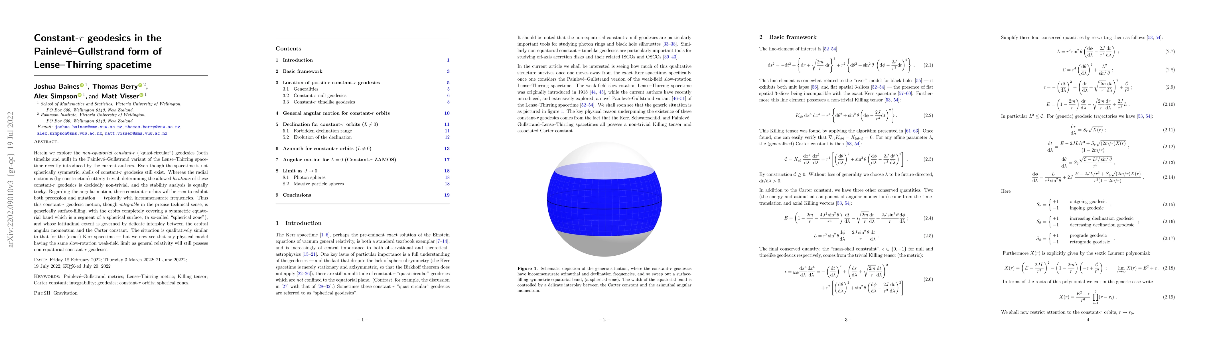 Thumbnail for Constant-$r$ geodesics in the Painleve-Gullstrand form of Lense-Thirring
  spacetime