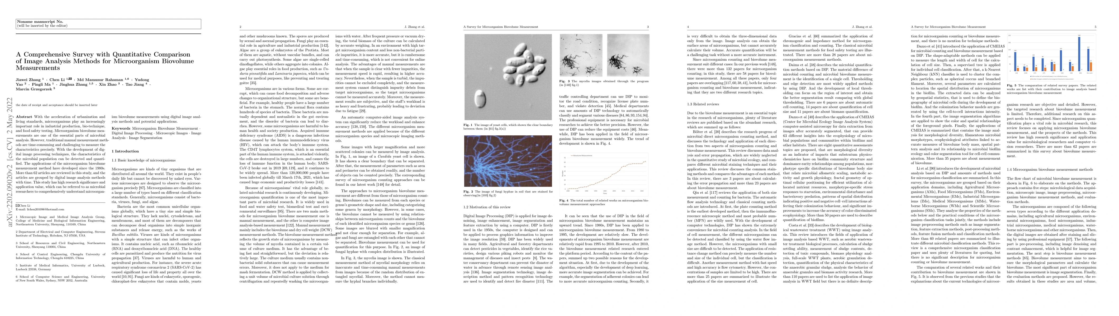 Thumbnail for A Comprehensive Survey with Quantitative Comparison of Image Analysis
  Methods for Microorganism Biovolume Measurements