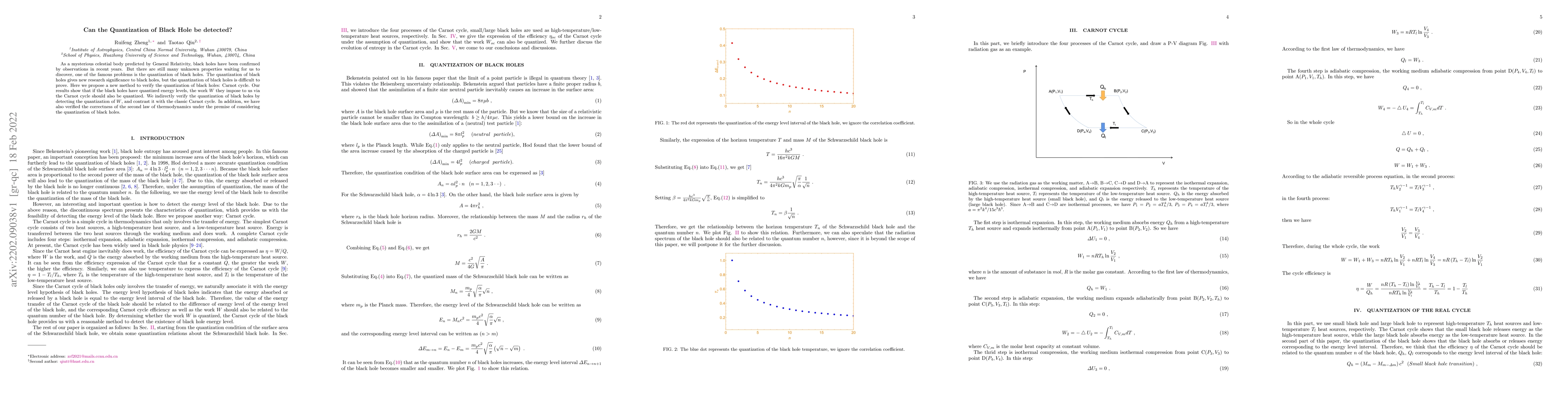 Thumbnail for Can the Quantization of Black Hole be detected?