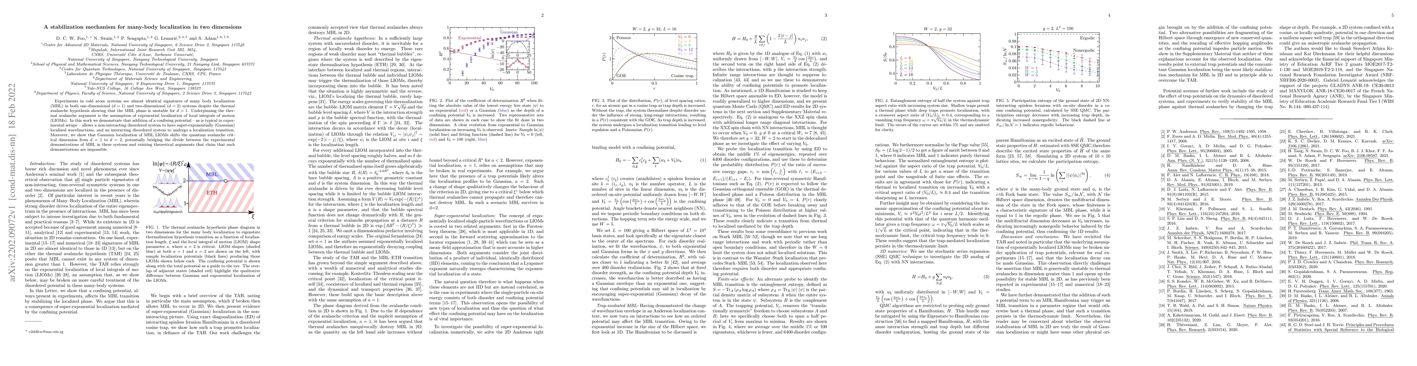 Thumbnail for A stabilization mechanism for many-body localization in two dimensions