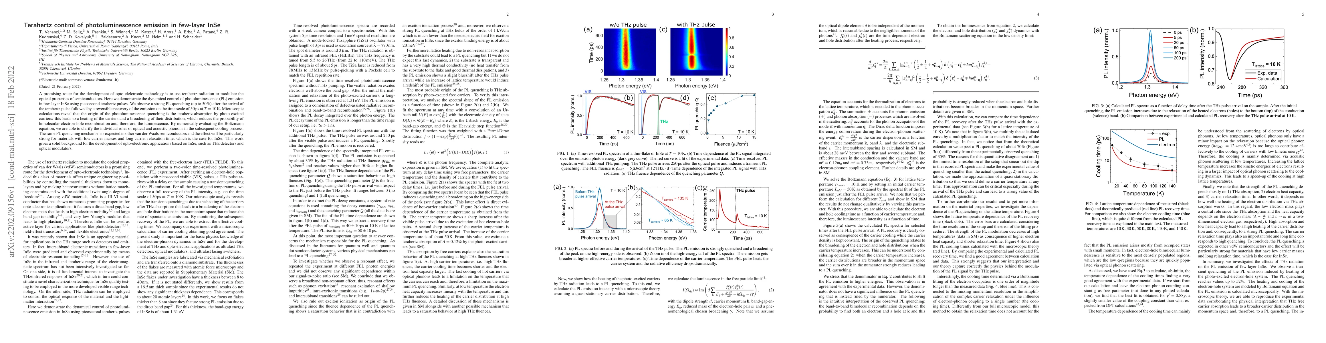 Thumbnail for Terahertz control of photoluminescence emission in few-layer InSe