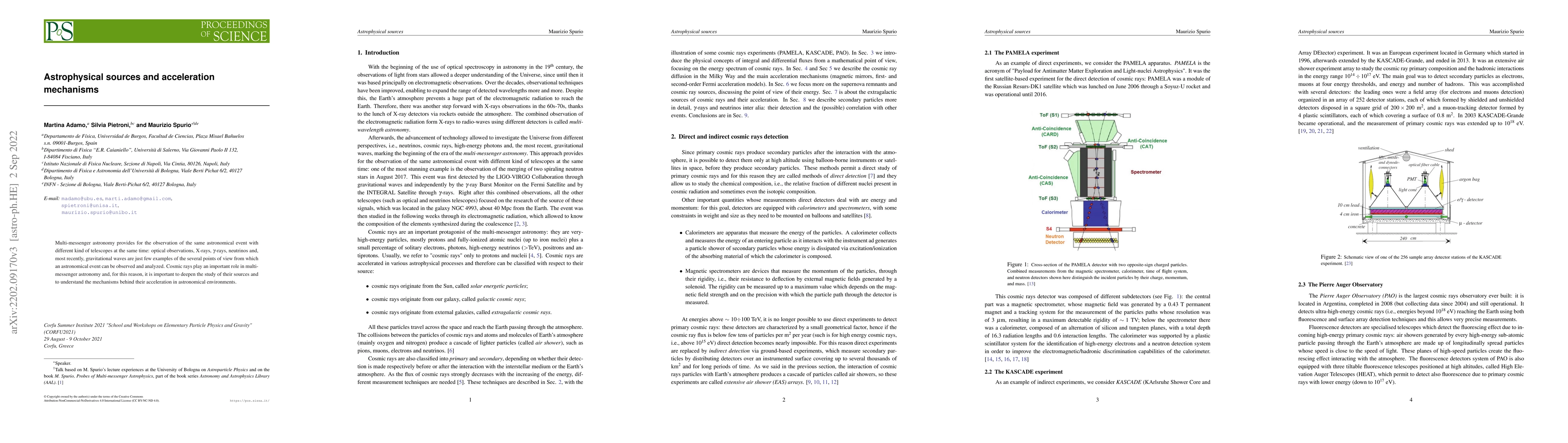 Thumbnail for Astrophysical sources and acceleration mechanisms