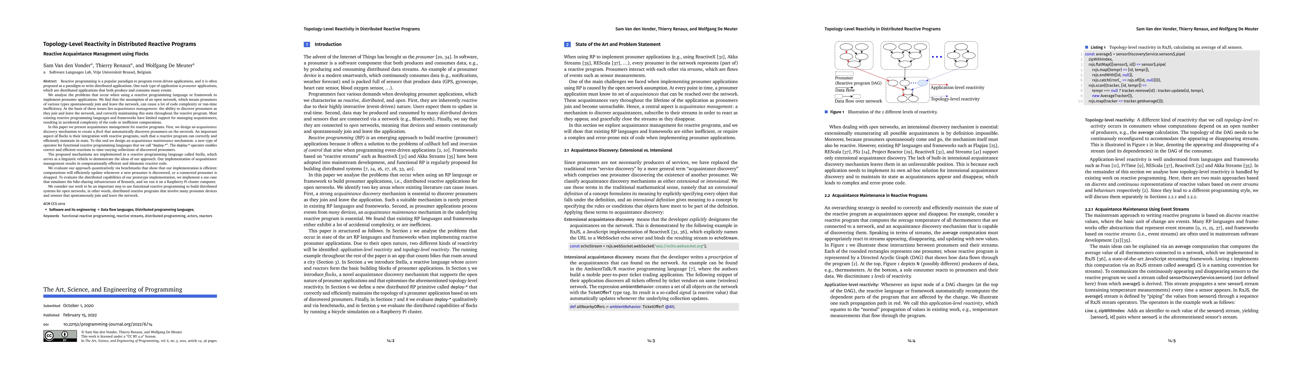 Thumbnail for Topology-Level Reactivity in Distributed Reactive Programs: Reactive
  Acquaintance Management using Flocks