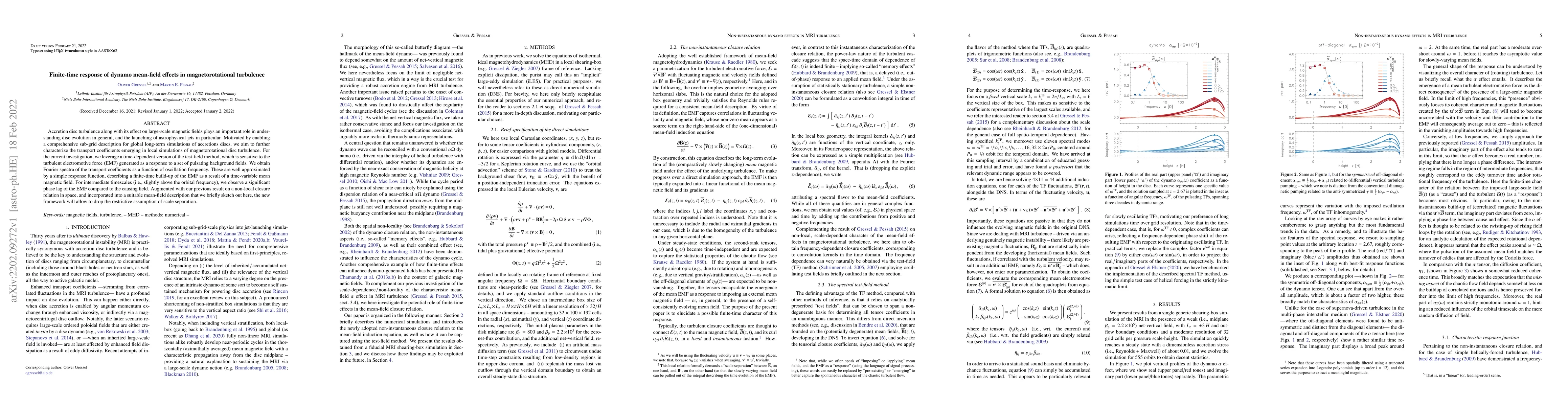Thumbnail for Finite-time response of dynamo mean-field effects in magnetorotational
  turbulence