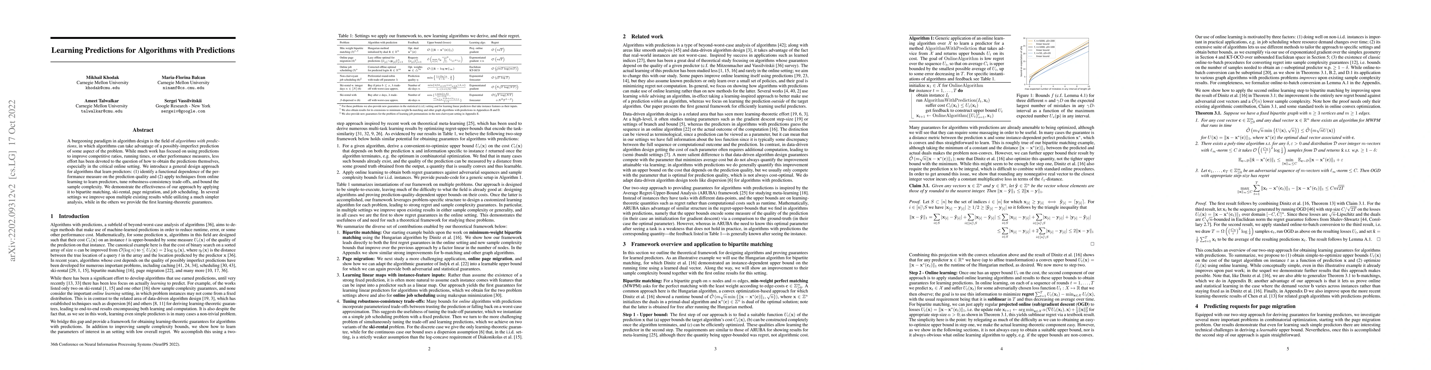 Thumbnail for Learning Predictions for Algorithms with Predictions