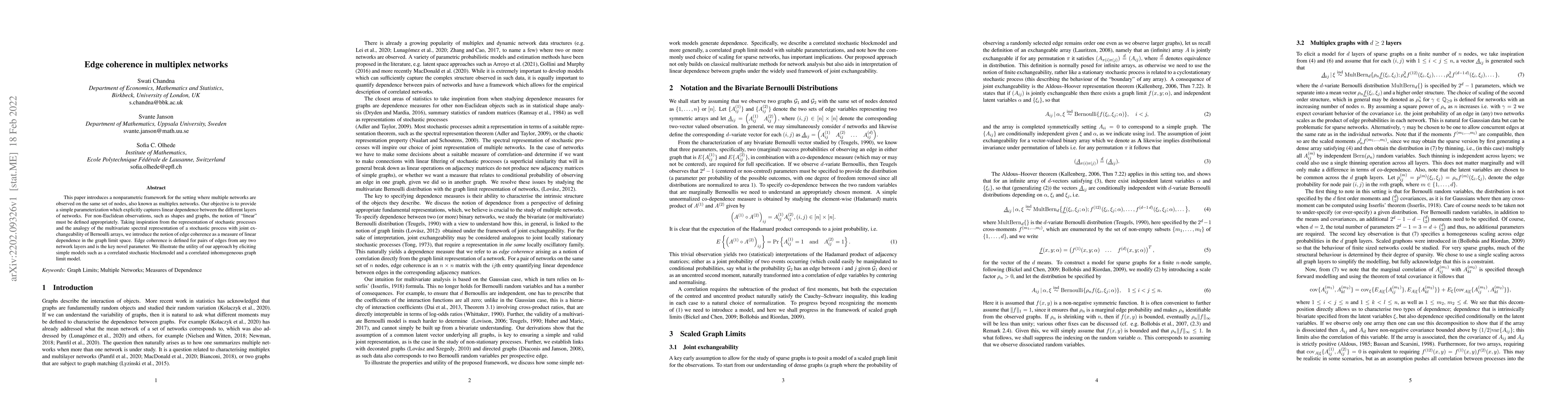 Thumbnail for Edge coherence in multiplex networks