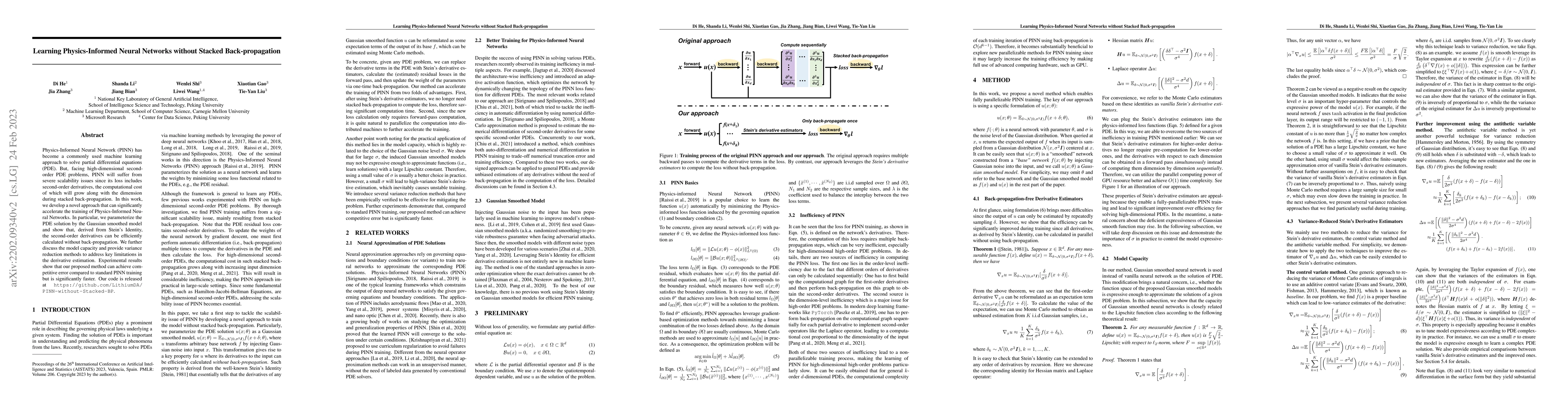 Thumbnail for Learning Physics-Informed Neural Networks without Stacked
  Back-propagation