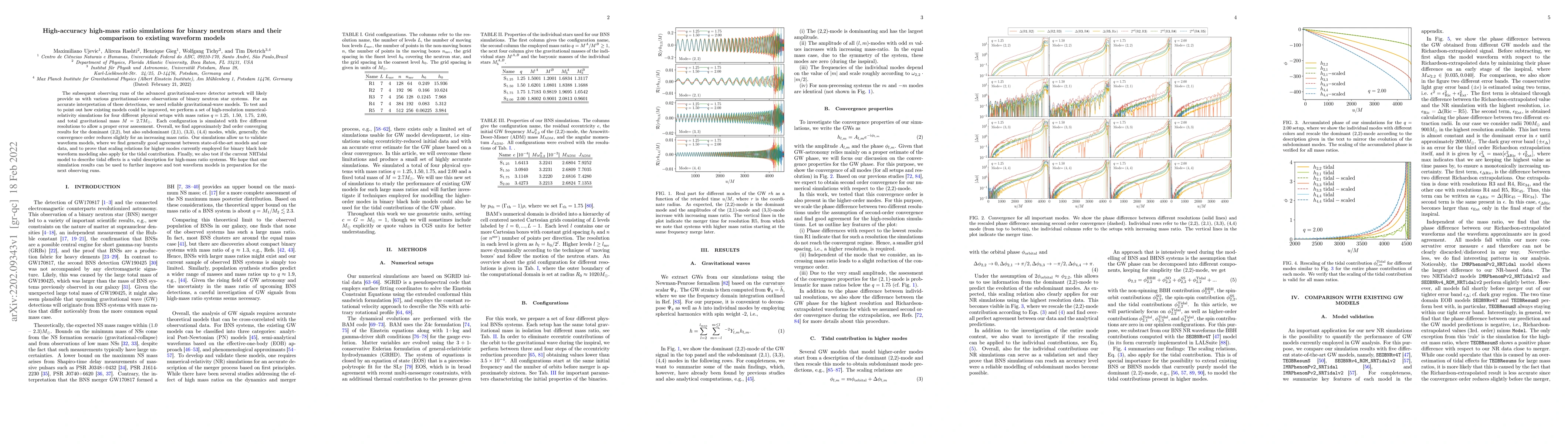 Thumbnail for High-accuracy high-mass ratio simulations for binary neutron stars and
  their comparison to existing waveform models