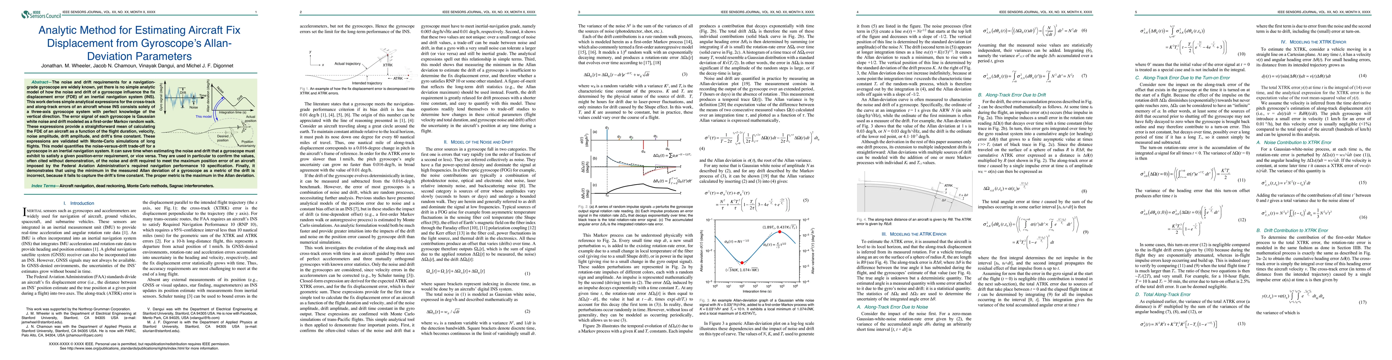 Thumbnail for Analytic Method for Estimating Aircraft Fix Displacement from
  Gyroscope's Allan-Deviation Parameters