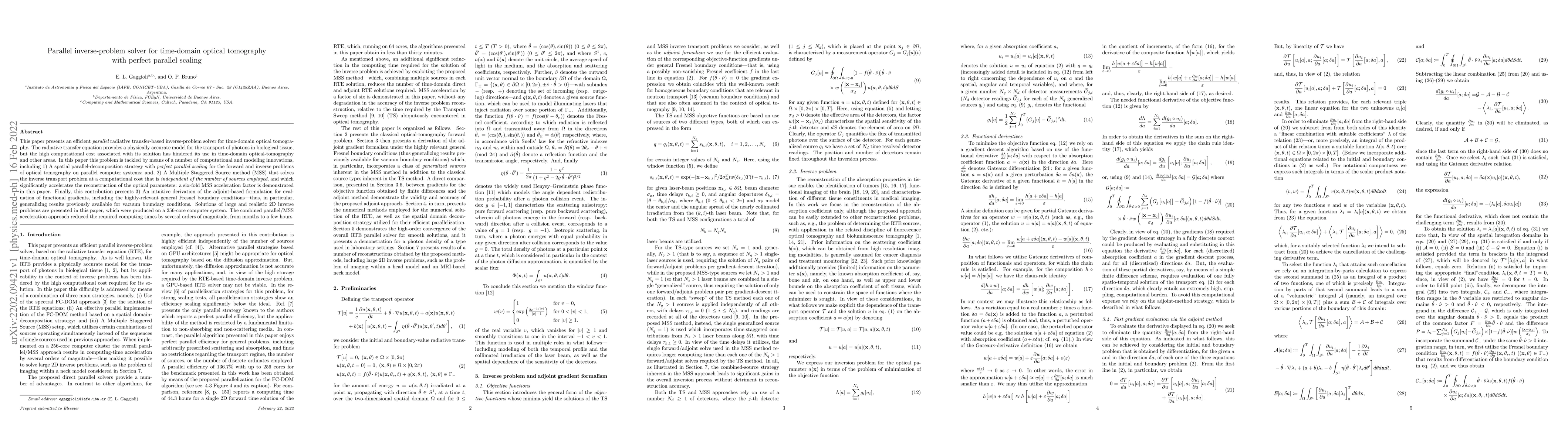 Thumbnail for Parallel inverse-problem solver for time-domain optical tomography with
  perfect parallel scaling