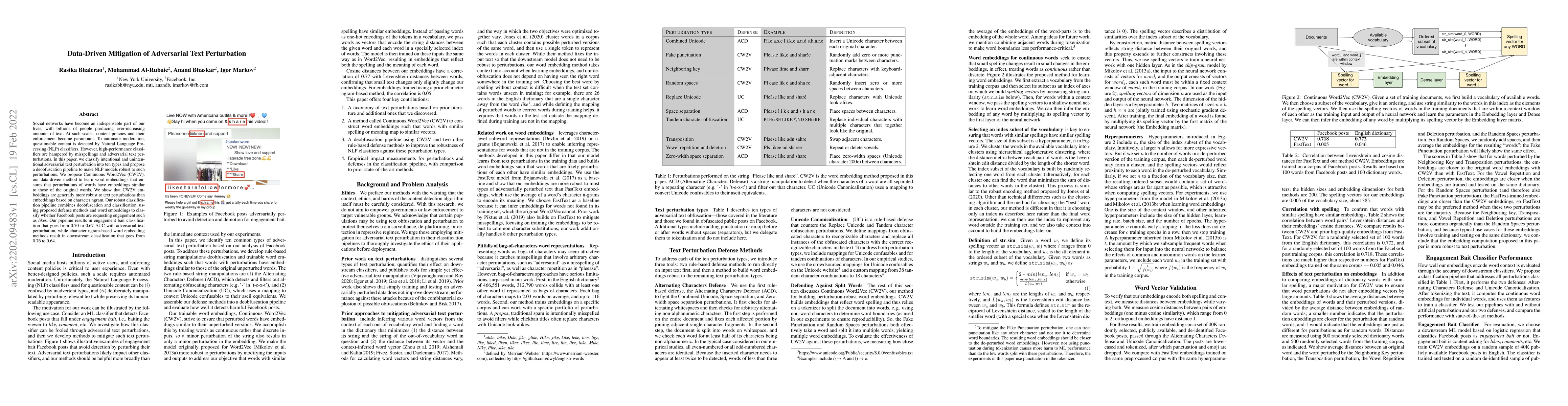 Thumbnail for Data-Driven Mitigation of Adversarial Text Perturbation