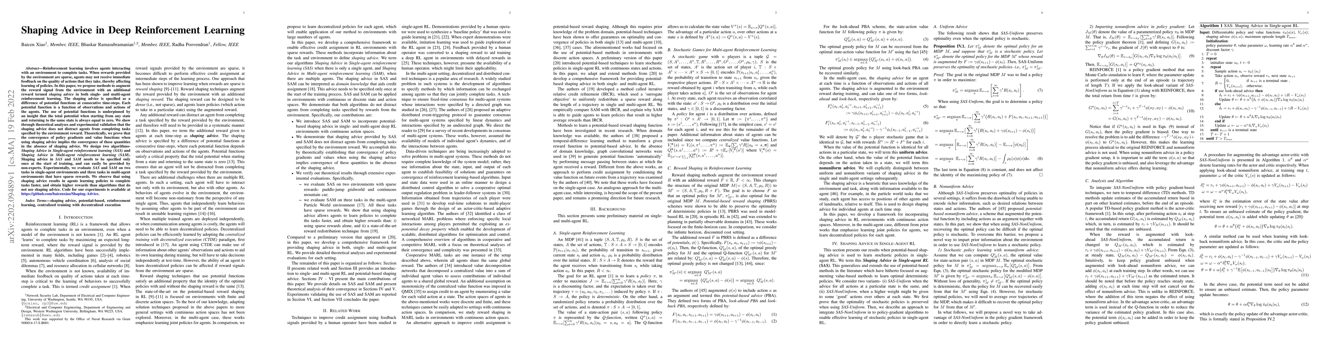 Thumbnail for Shaping Advice in Deep Reinforcement Learning
