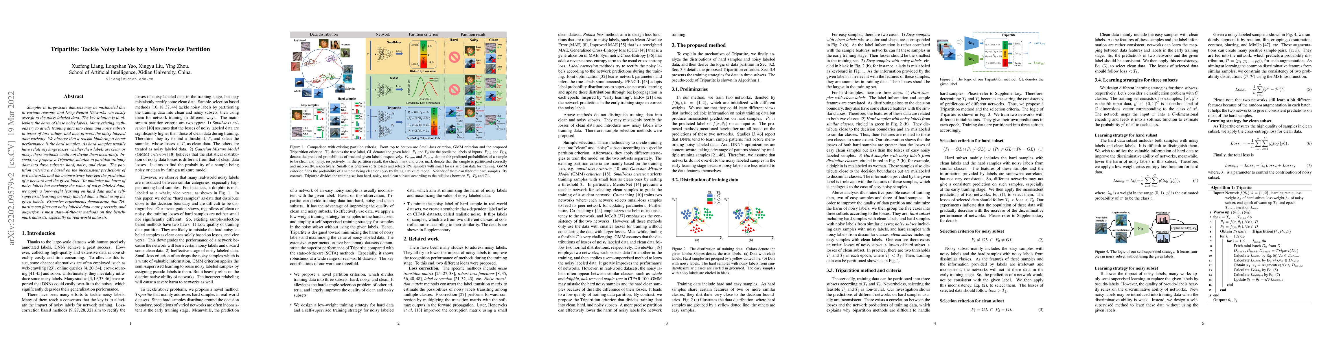 Thumbnail for Tripartite: Tackle Noisy Labels by a More Precise Partition