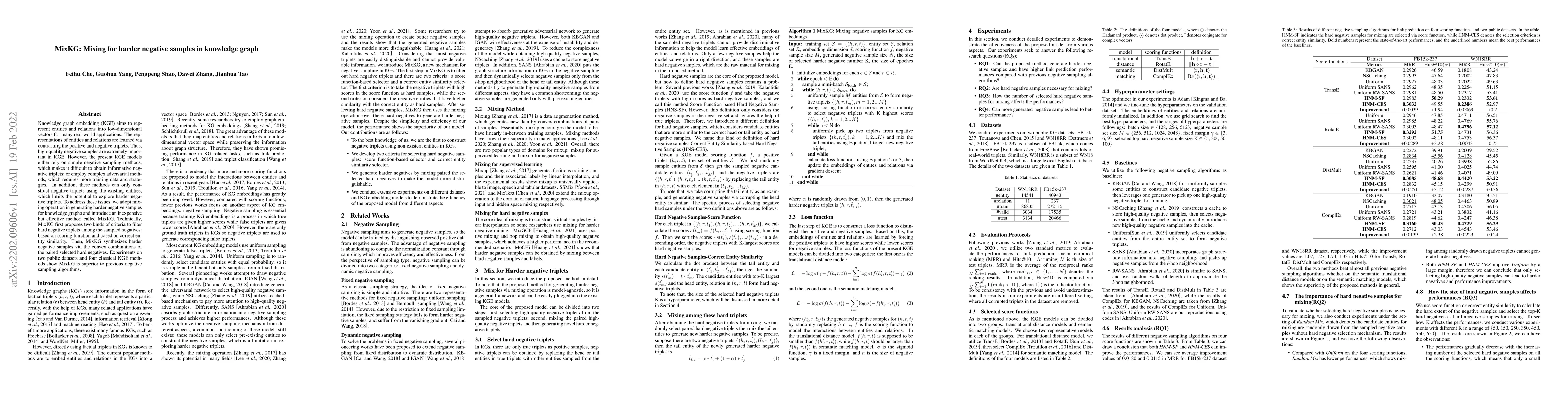 Thumbnail for MixKG: Mixing for harder negative samples in knowledge graph