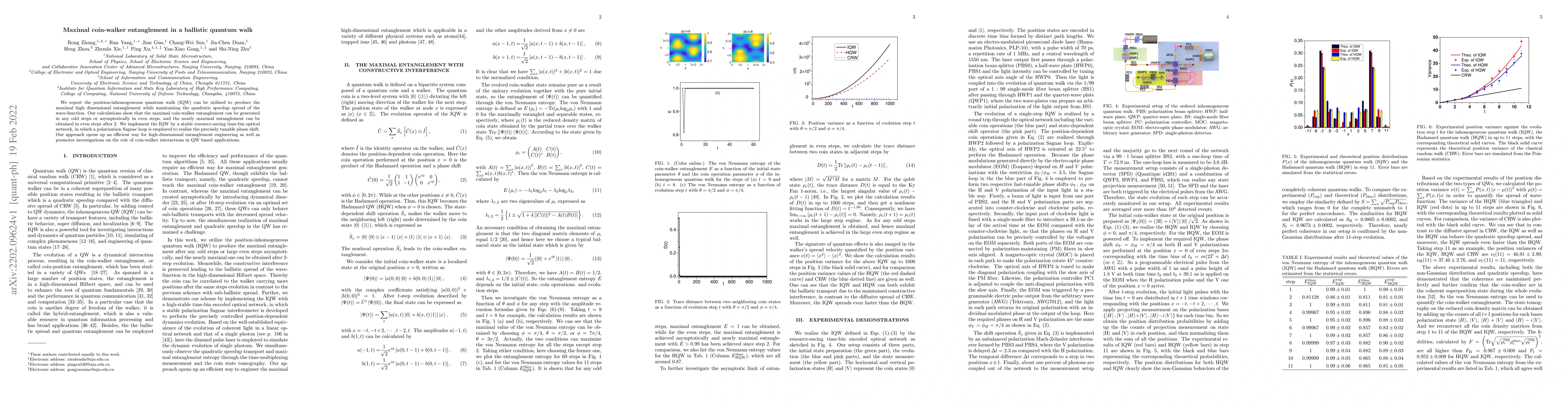 Thumbnail for Maximal coin-walker entanglement in a ballistic quantum walk