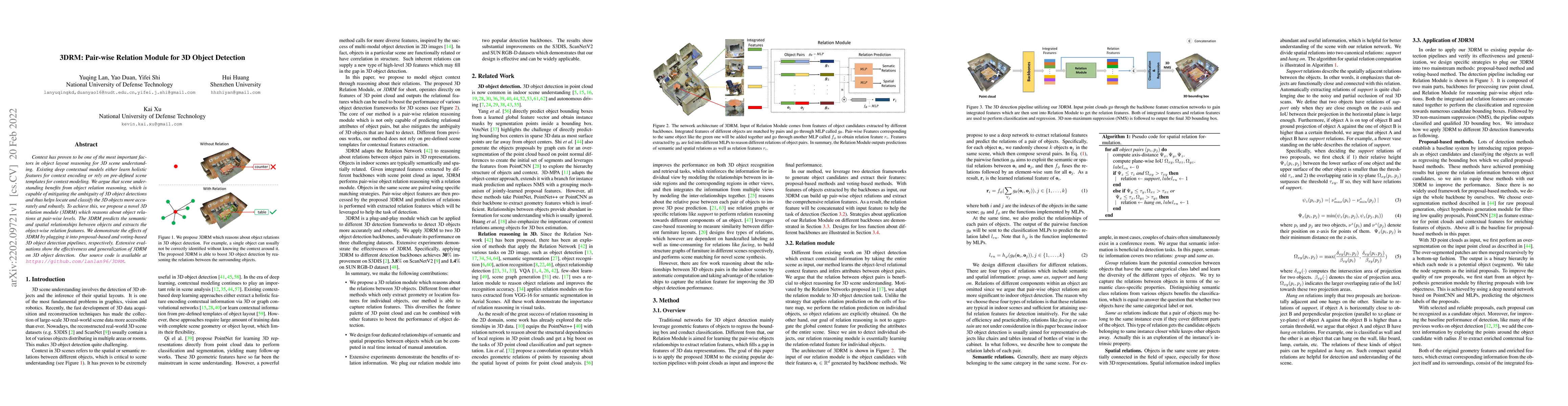 Thumbnail for 3DRM:Pair-wise relation module for 3D object detection