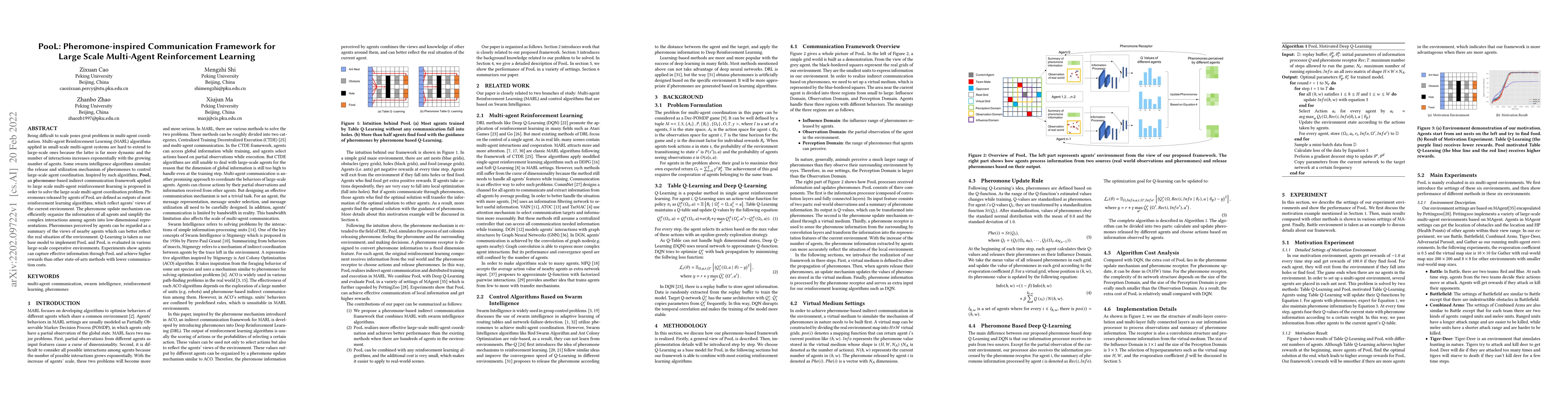 Thumbnail for PooL: Pheromone-inspired Communication Framework forLarge Scale
  Multi-Agent Reinforcement Learning