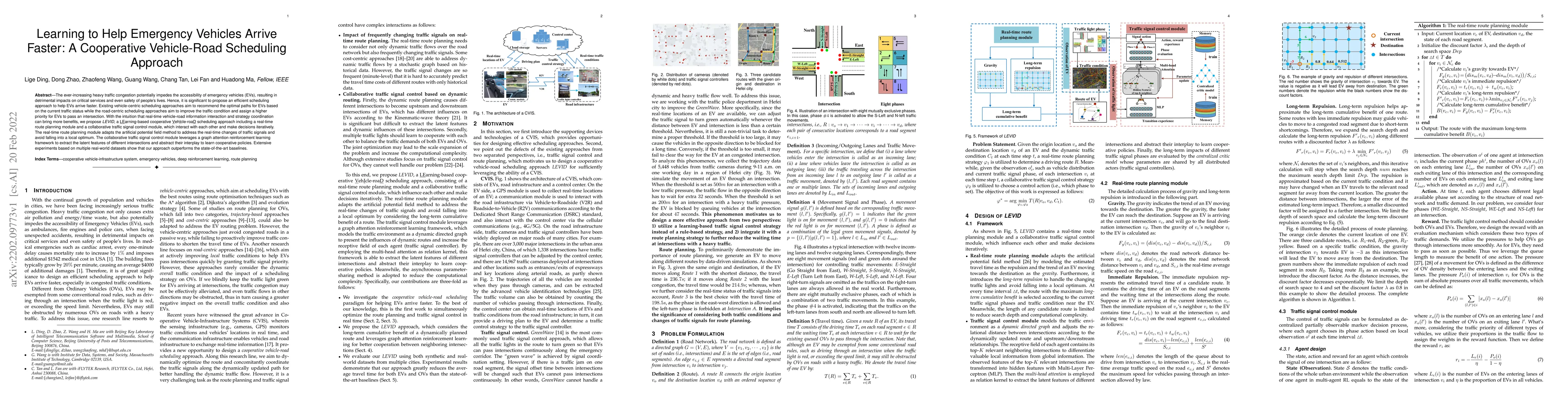 Thumbnail for Learning to Help Emergency Vehicles Arrive Faster: A Cooperative
  Vehicle-Road Scheduling Approach