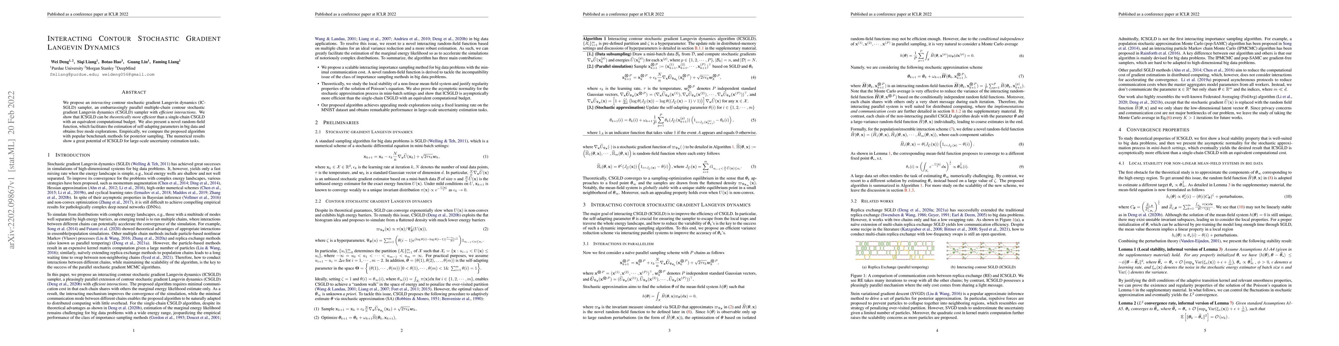Thumbnail for Interacting Contour Stochastic Gradient Langevin Dynamics