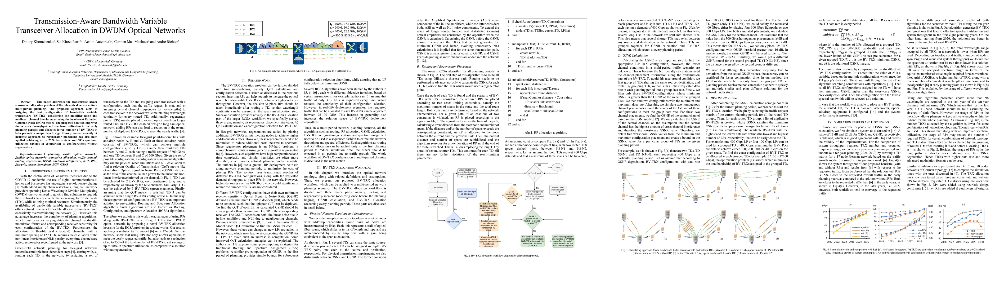 Thumbnail for Transmission-Aware Bandwidth Variable Transceiver Allocation in DWDM
  Optical Networks