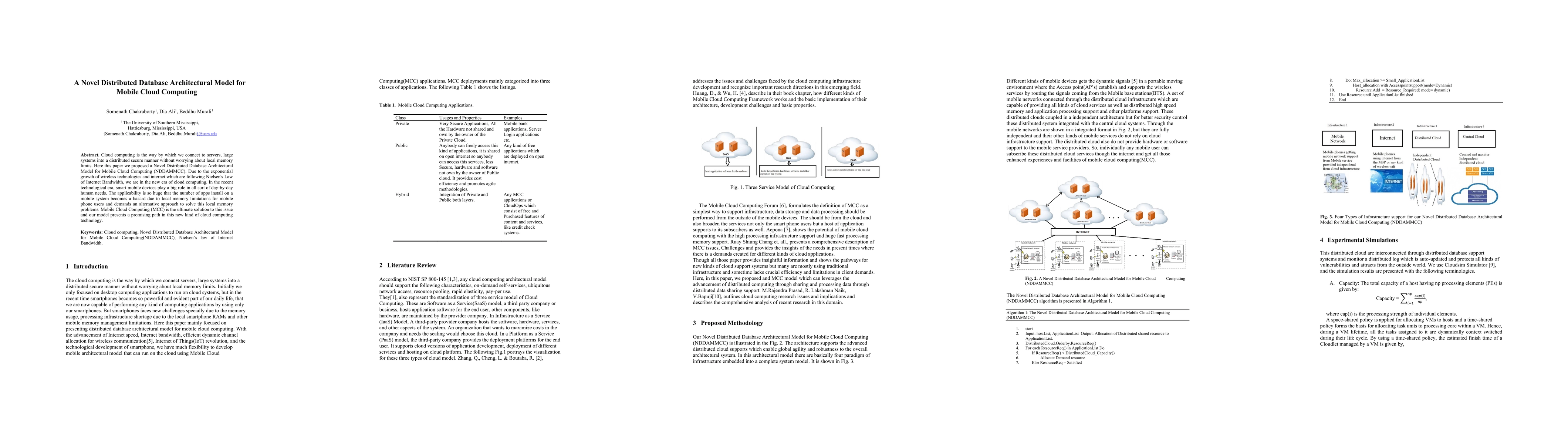 Thumbnail for A Novel Distributed Database Architectural Model for Mobile Cloud
  Computing