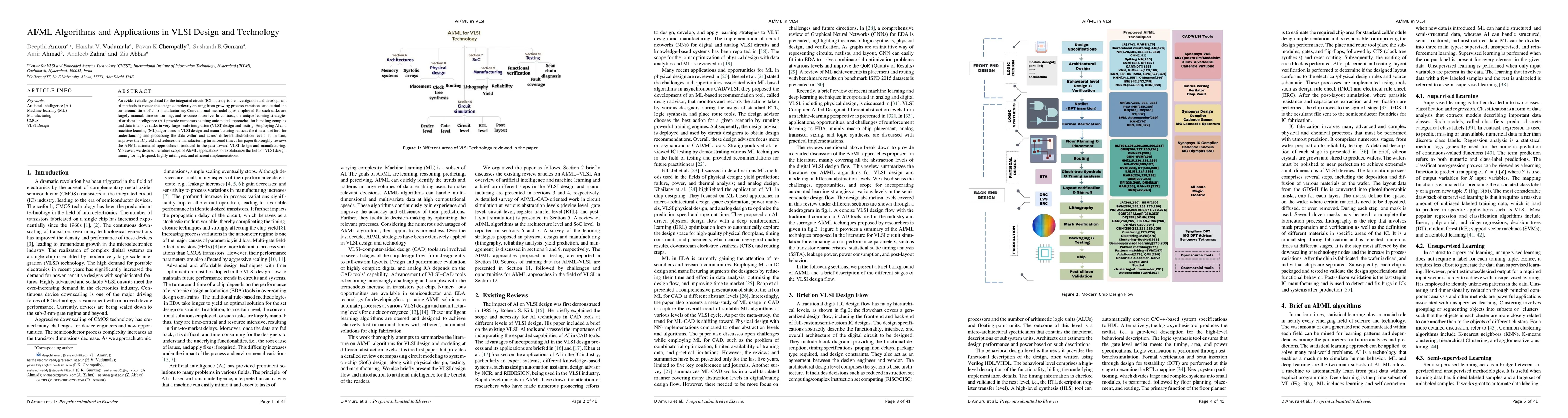 Thumbnail for AI/ML Algorithms and Applications in VLSI Design and Technology