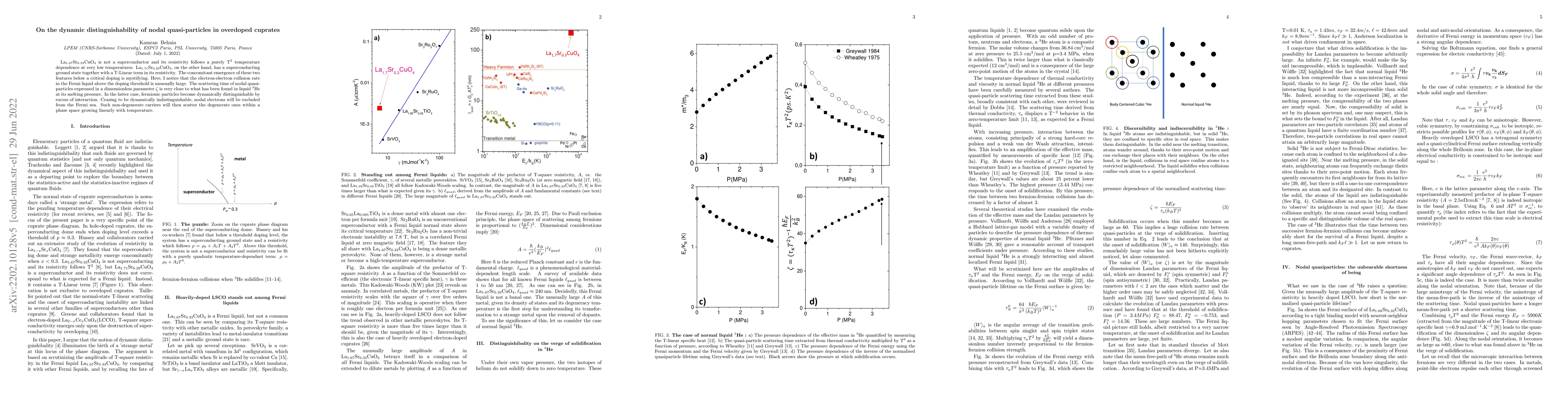 Thumbnail for On the dynamic distinguishability of nodal quasi-particles in overdoped
  cuprates