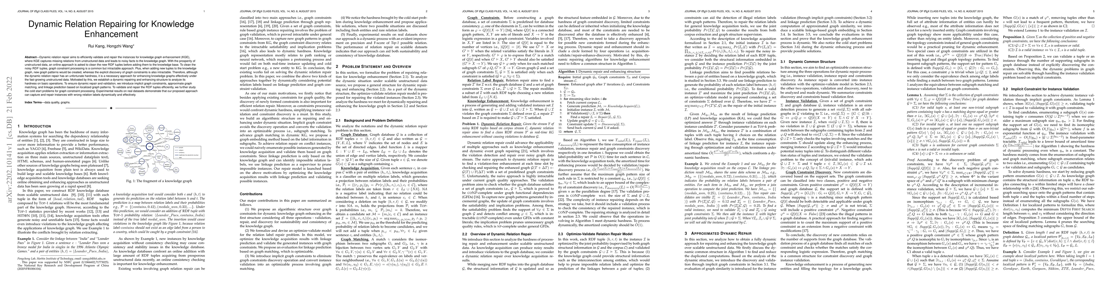 Thumbnail for Dynamic Relation Repairing for Knowledge Enhancement