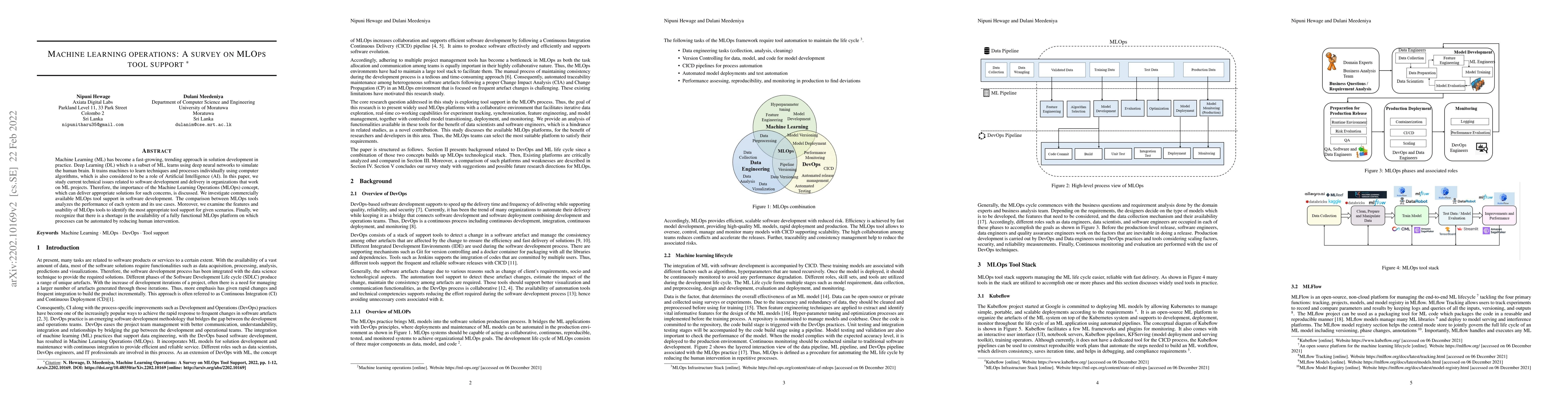 Thumbnail for Machine Learning Operations: A Survey on MLOps Tool Support
