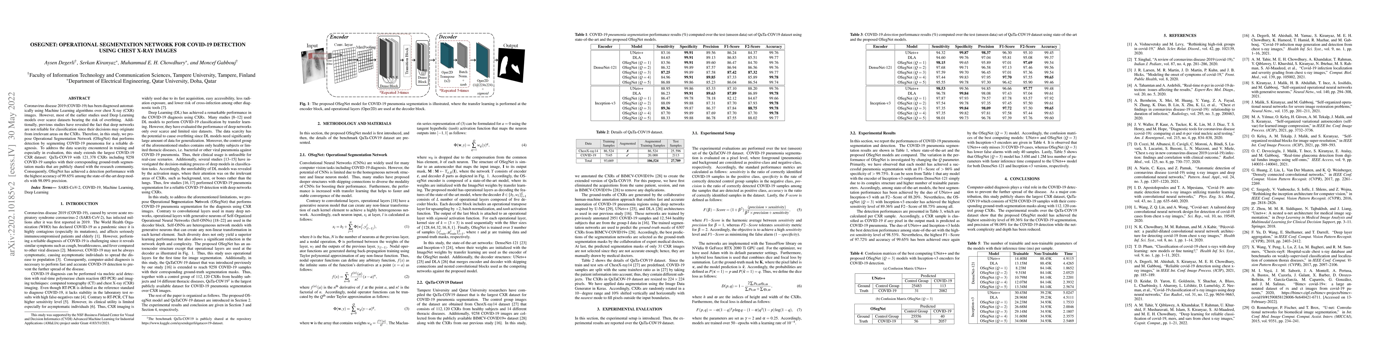 Thumbnail for OSegNet: Operational Segmentation Network for COVID-19 Detection using
  Chest X-ray Images