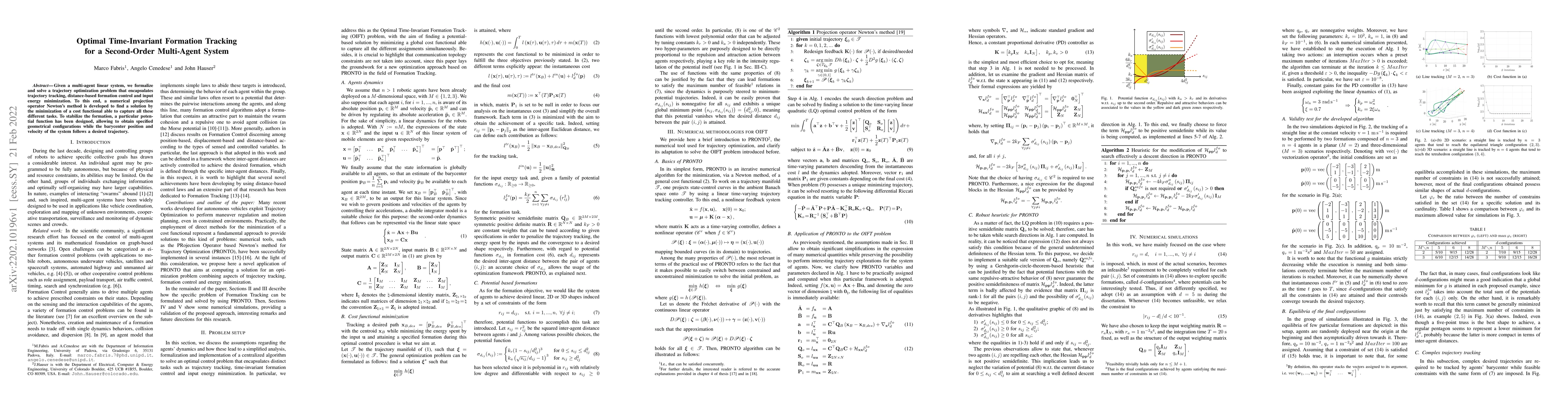 Thumbnail for Optimal Time-Invariant Formation Tracking for a Second-Order Multi-Agent
  System