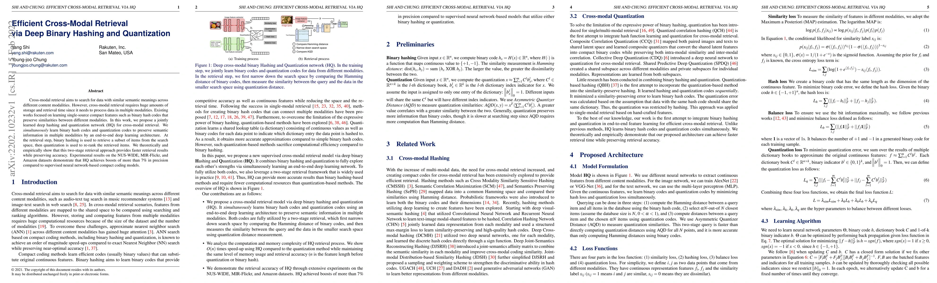 Thumbnail for Efficient Cross-Modal Retrieval via Deep Binary Hashing and Quantization