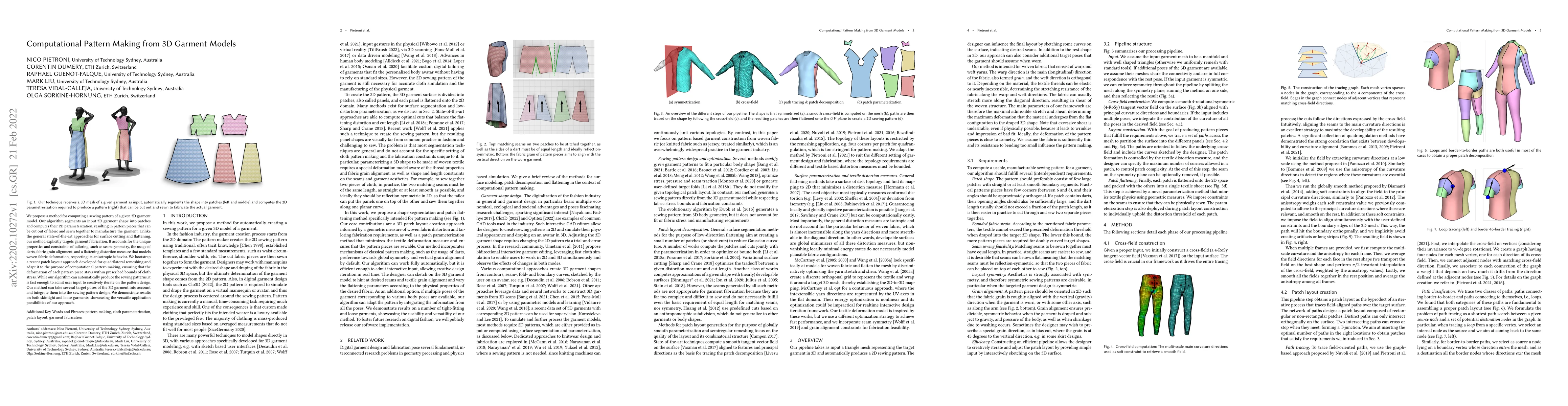 Thumbnail for Computational Pattern Making from 3D Garment Models