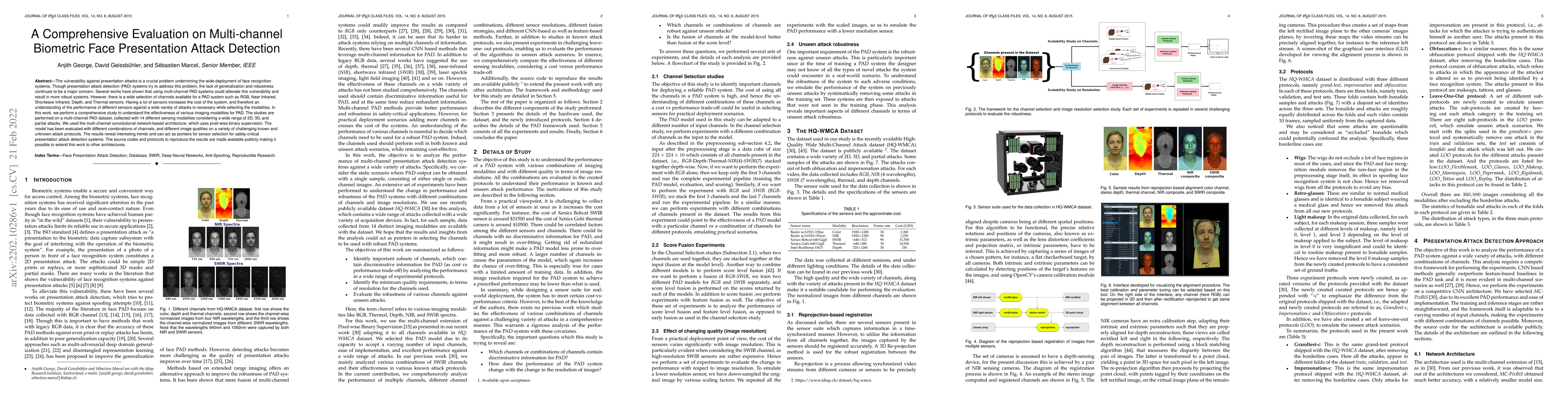 Thumbnail for A Comprehensive Evaluation on Multi-channel Biometric Face Presentation
  Attack Detection