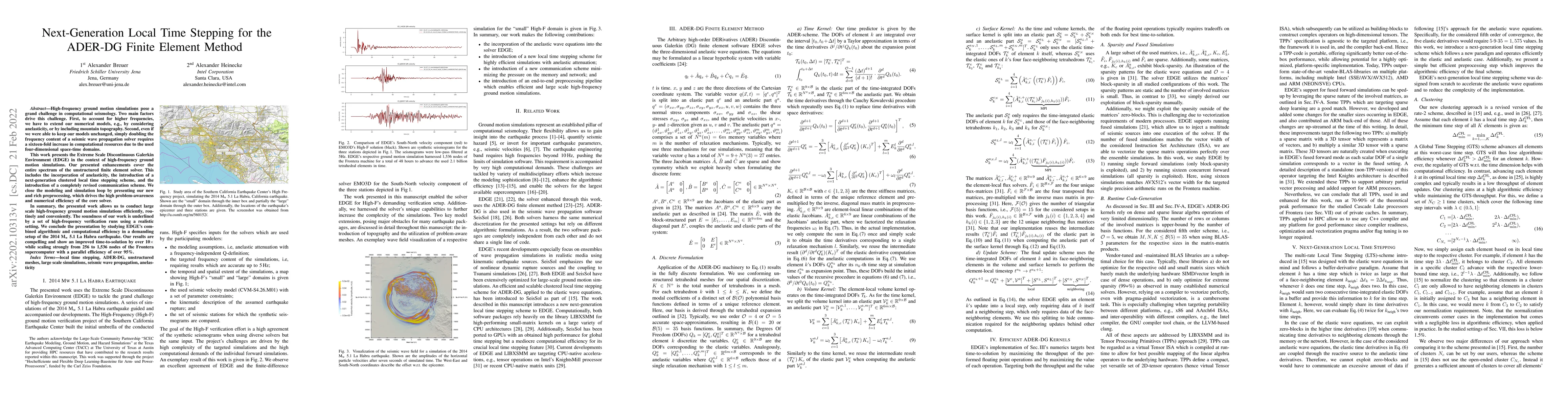 Thumbnail for Next-Generation Local Time Stepping for the ADER-DG Finite Element
  Method