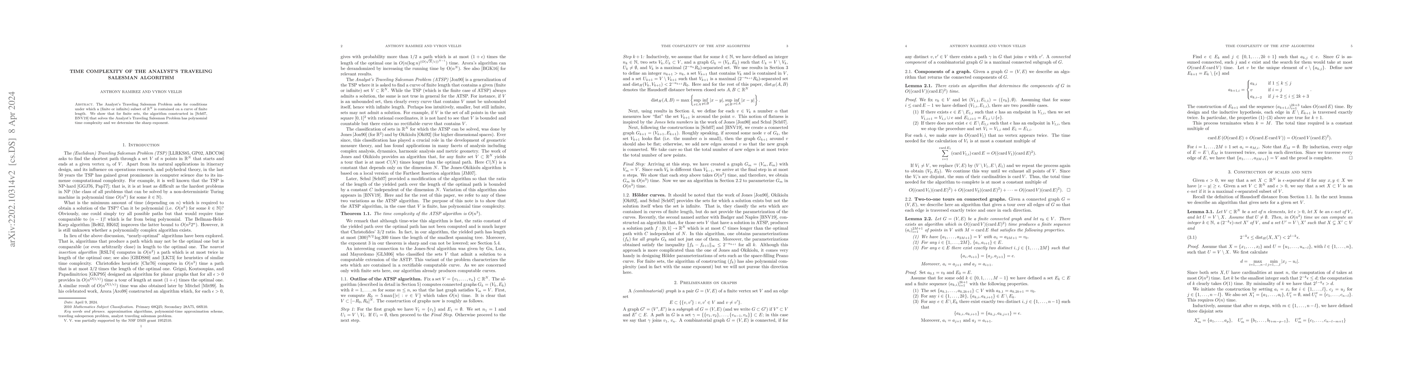 Thumbnail for Time complexity of the Analyst's Traveling Salesman algorithm
