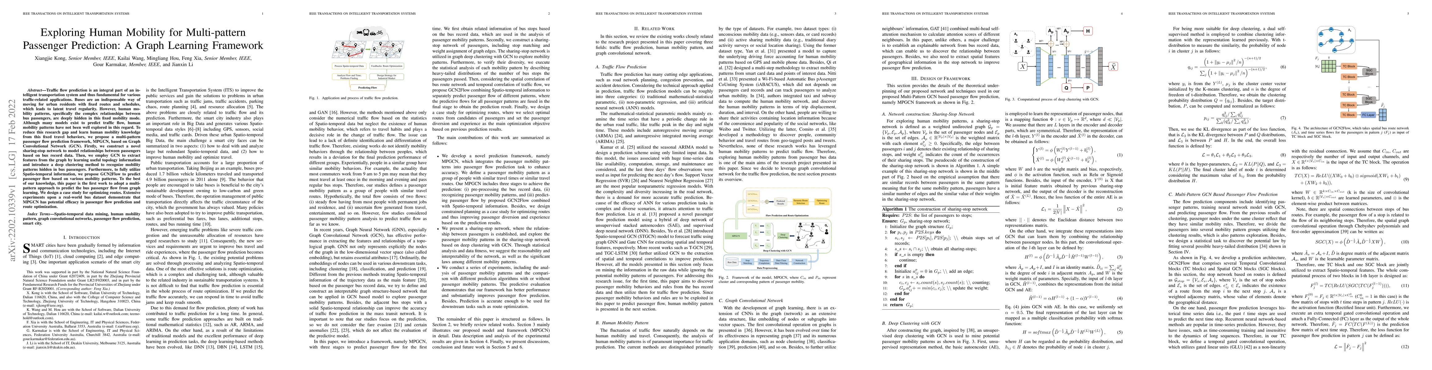 Thumbnail for Exploring Human Mobility for Multi-Pattern Passenger Prediction: A Graph
  Learning Framework