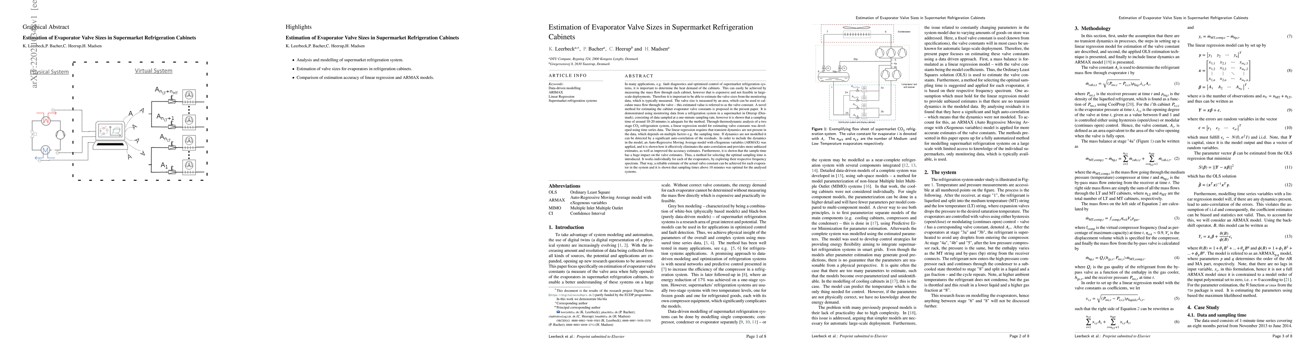 Thumbnail for Estimation of Evaporator Valve Sizes in Supermarket Refrigeration
  Cabinets