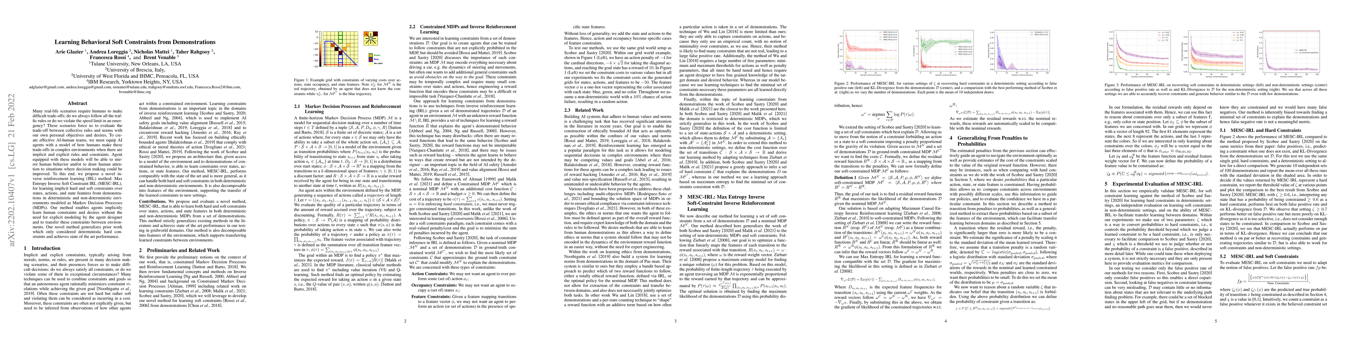 Thumbnail for Learning Behavioral Soft Constraints from Demonstrations