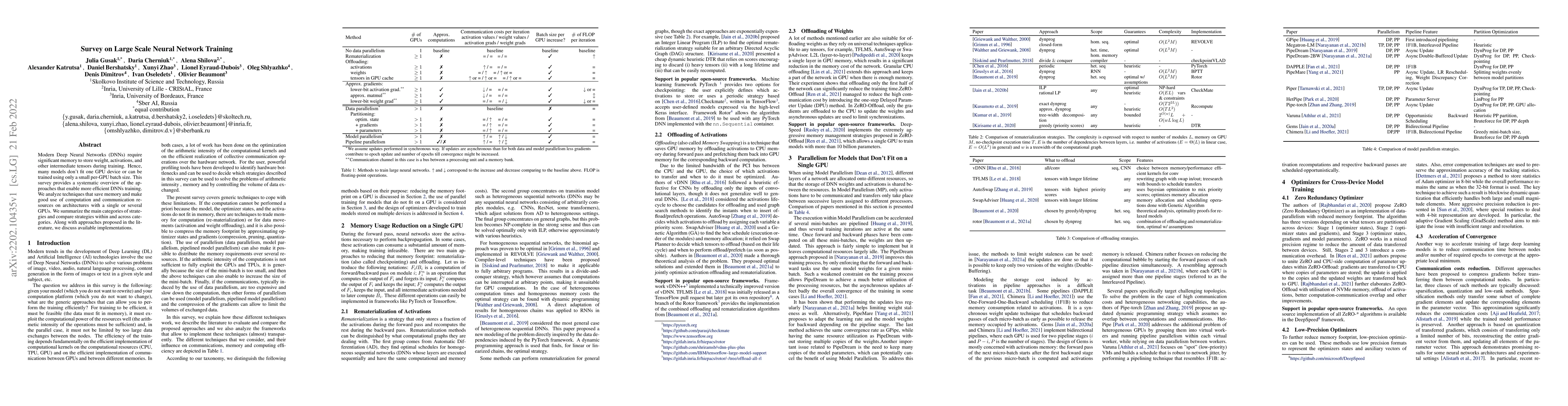 Thumbnail for Survey on Large Scale Neural Network Training