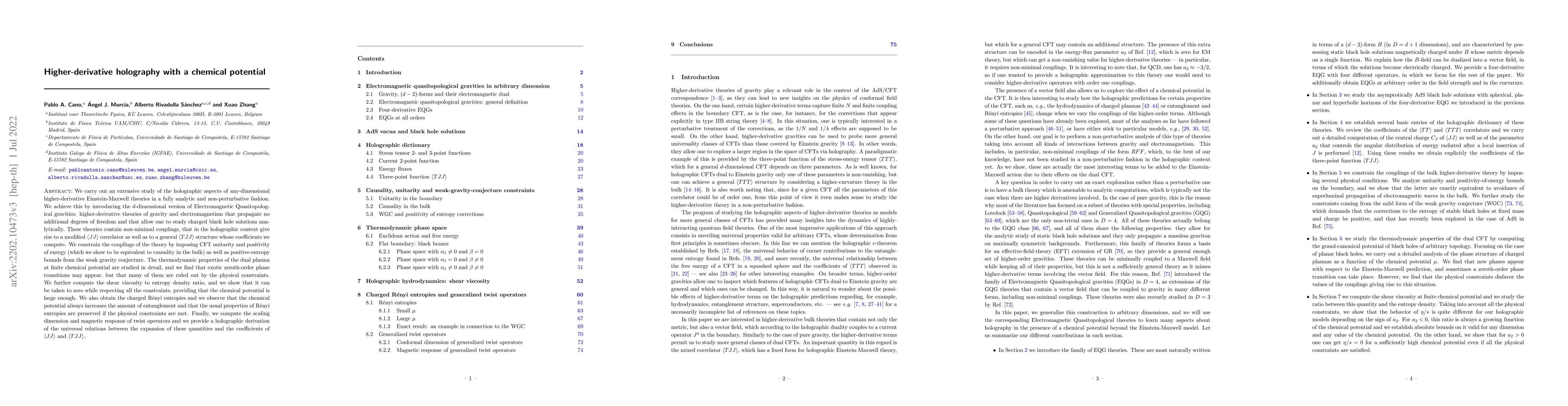 Thumbnail for Higher-derivative holography with a chemical potential