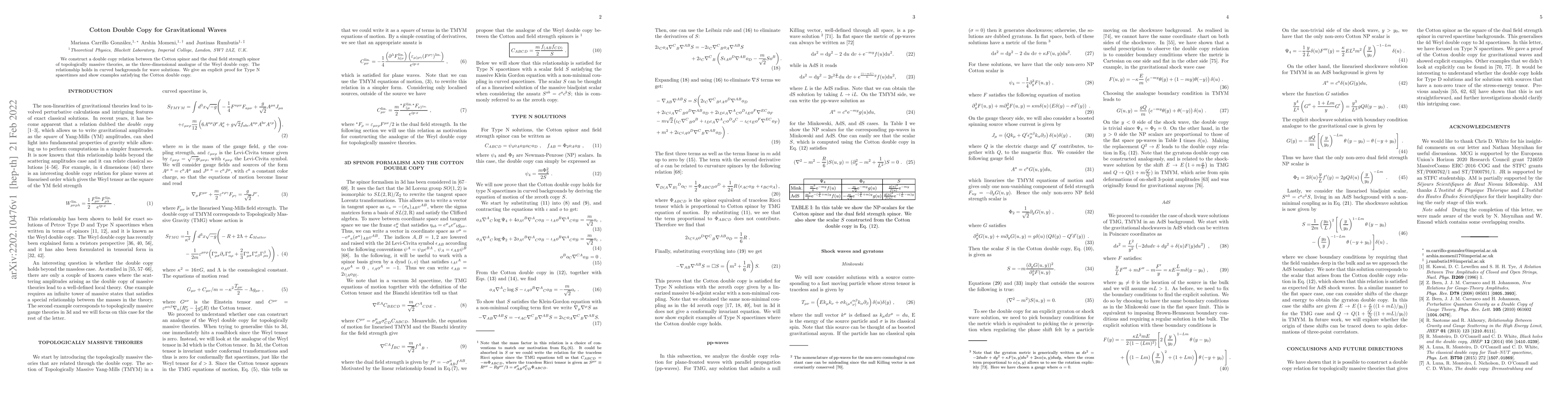 Thumbnail for Cotton Double Copy for Gravitational Waves