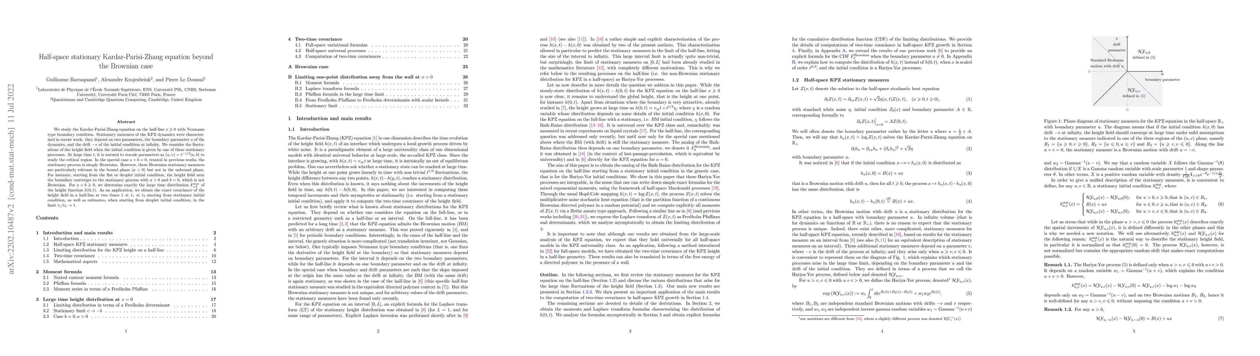 Thumbnail for Half-space stationary Kardar-Parisi-Zhang equation beyond the Brownian
  case