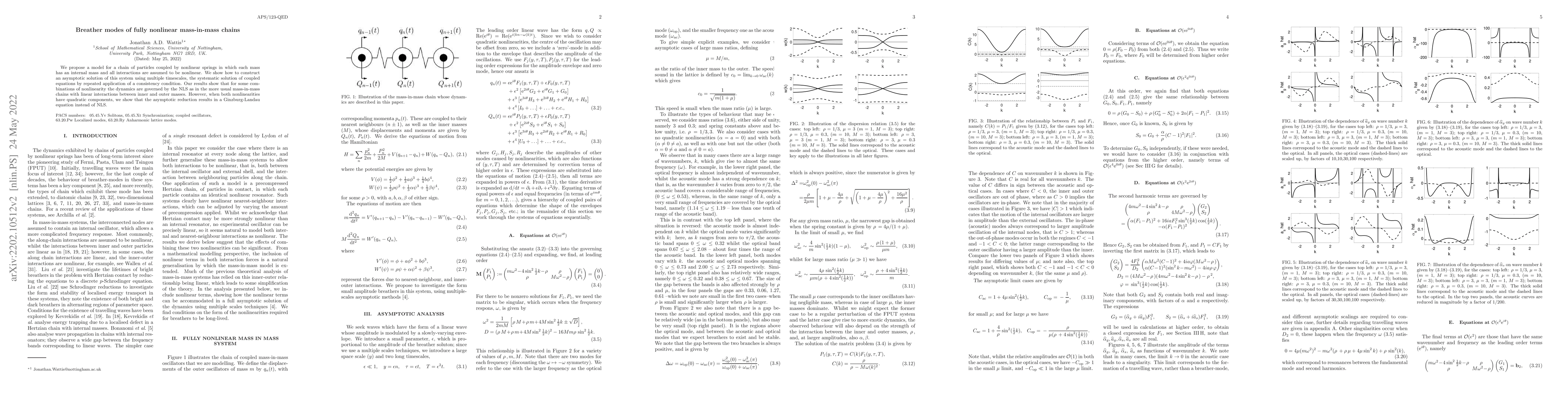 Thumbnail for Breather modes of fully nonlinear mass-in-mass chains