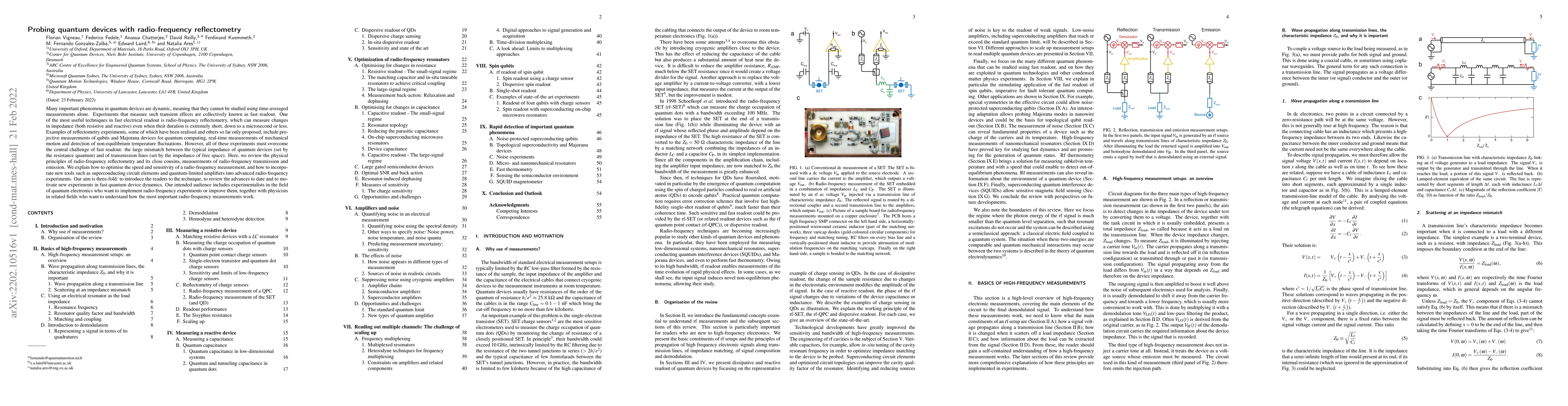 Thumbnail for Probing quantum devices with radio-frequency reflectometry